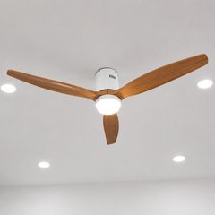 Quạt trần đèn thiết kế 3 cánh nhựa tối giản, hiện đại QT-290