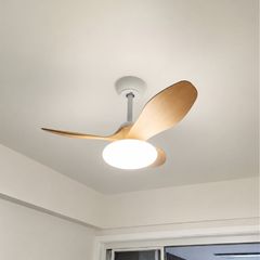 Quạt trần đèn thiết kế 3 cánh nhựa tối giản, hiện đại QT-203