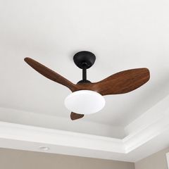 Quạt trần đèn thiết kế 3 cánh nhựa tối giản, hiện đại QT-204