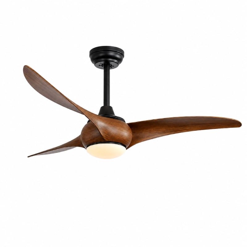 Quạt trần đèn thiết kế 3 cánh nhựa tối giản, hiện đại QT-245