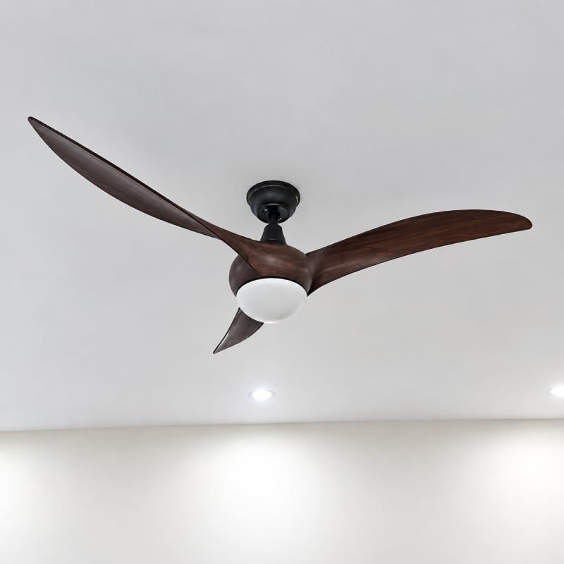 Quạt trần đèn thiết kế 3 cánh nhựa tối giản, hiện đại QT-245