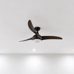 Quạt trần đèn thiết kế 3 cánh nhựa tối giản, hiện đại QT-245