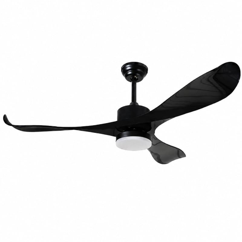 Quạt trần đèn thiết kế 3 cánh nhựa tối giản, hiện đại QT-252