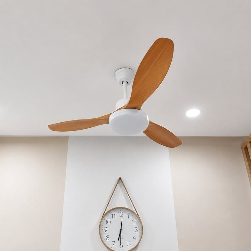 Quạt trần đèn thiết kế 3 cánh nhựa tối giản, hiện đại QT-276