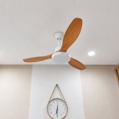 Quạt trần đèn thiết kế 3 cánh nhựa tối giản, hiện đại QT-276