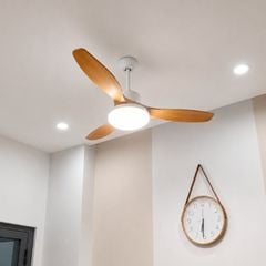 Quạt trần đèn thiết kế 3 cánh nhựa tối giản, hiện đại QT-276