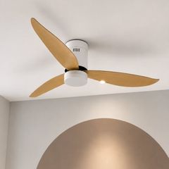 Quạt trần đèn thiết kế 3 cánh nhựa tối giản, hiện đại QT-289