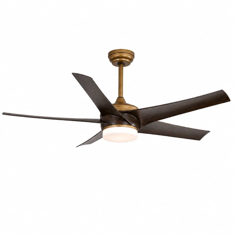 Quạt trần đèn thiết kế 5 cánh nhựa tối giản, hiện đại QT-248