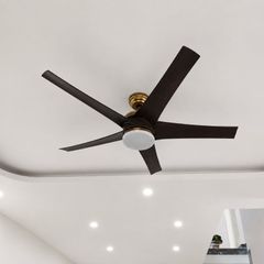 Quạt trần đèn thiết kế 5 cánh nhựa tối giản, hiện đại QT-248