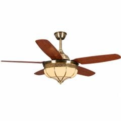 Quạt trần đèn thiết kế 5 cánh nhựa tối giản, hiện đại QT-260