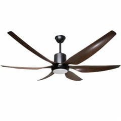Quạt trần đèn thiết kế 6 cánh nhựa tối giản, hiện đại QT-262