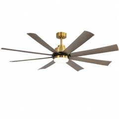Quạt trần đèn thiết kế 8 cánh nhựa tối giản, hiện đại QT-251