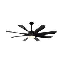 Quạt trần đèn thiết kế 8 cánh, phong cách Bắc Âu QT-35