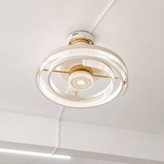 Quạt trần đèn thiết kế cánh nhựa tối giản, hiện đại QT-278