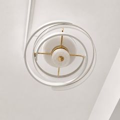 Quạt trần đèn thiết kế cánh nhựa tối giản, hiện đại QT-278