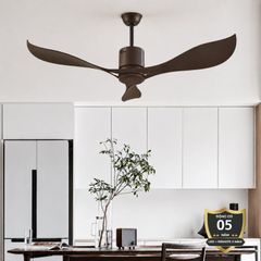 Quạt trần thiết kế 3 cánh dáng uốn lượn nghệ thuật QT-36