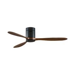 Quạt trần thiết kế 3 cánh gỗ tối giản, hiện đại QT-114