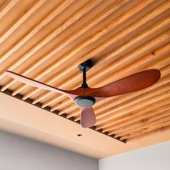 Quạt trần thiết kế 3 cánh gỗ tối giản, hiện đại QT-214