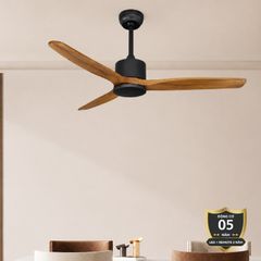 Quạt trần thiết kế 3 cánh gỗ tối giản, hiện đại QT-93