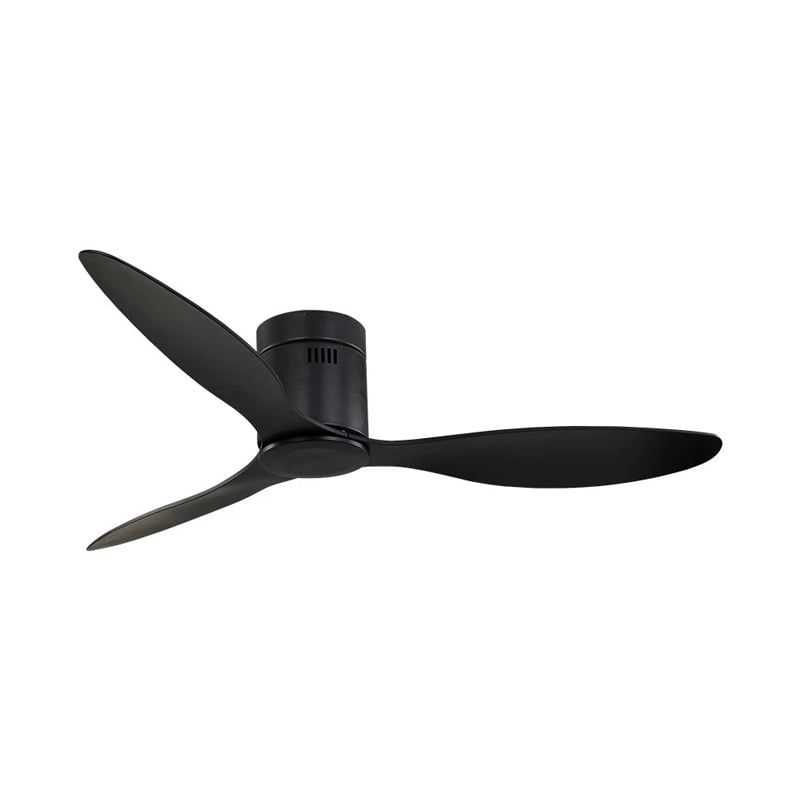 Quạt trần thiết kế 3 cánh màu đen tối giản, hiện đại QT-106