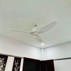 Quạt trần thiết kế 3 cánh màu trắng tối giản, hiện đại QT-109