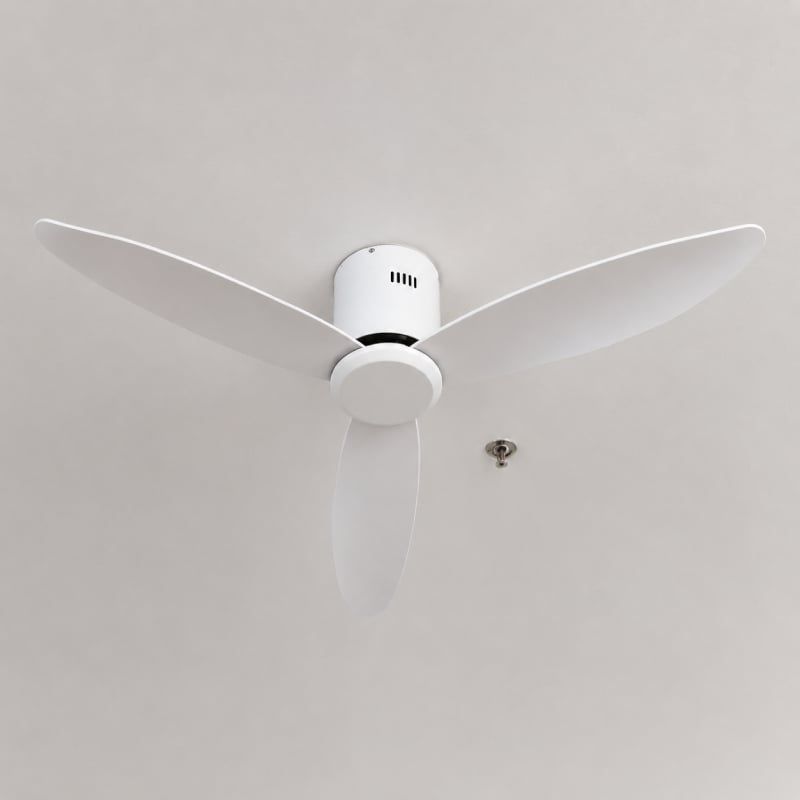 Quạt trần thiết kế 3 cánh nhựa màu trắng tối giản, hiện đại QT-287