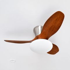 Quạt trần đèn thiết kế 3 cánh nhựa tối giản, hiện đại QT-207