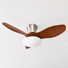 Quạt trần đèn thiết kế 3 cánh nhựa tối giản, hiện đại QT-207