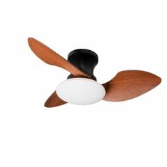 Quạt trần đèn thiết kế 3 cánh nhựa tối giản, hiện đại QT-208