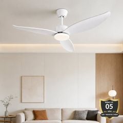 Quạt trần thiết kế 3 cánh nhựa tối giản, hiện đại QT-271