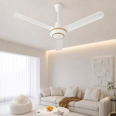 Quạt trần thiết kế 3 cánh sắt phối viền gold QT-56