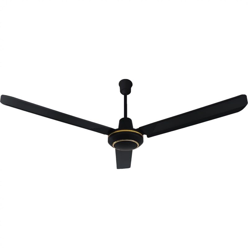 Quạt trần thiết kế 3 cánh sắt phối viền gold QT-56