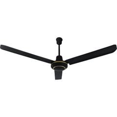 Quạt trần thiết kế 3 cánh sắt phối viền gold QT-56