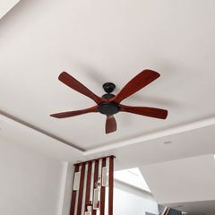 Quạt trần thiết kế 5 cánh gỗ phong cách cổ điển QT-220