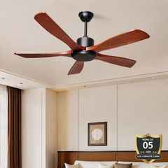 Quạt trần thiết kế 5 cánh gỗ phong cách cổ điển QT-220