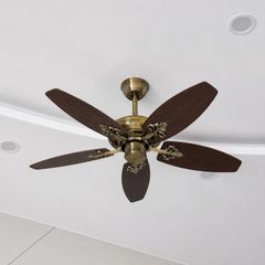 Quạt trần thiết kế 5 cánh gỗ phong cách cổ điển QT-235