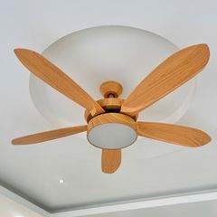 Quạt trần thiết kế 5 cánh hiện đại, tích hợp đèn LED cao cấp QT-33