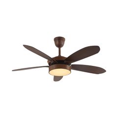 Quạt trần thiết kế 5 cánh hiện đại, tích hợp đèn LED cao cấp QT-33