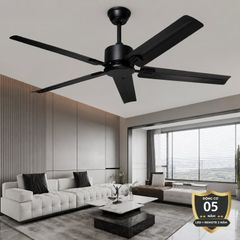 Quạt trần thiết kế 5 cánh kim loại tối giản, hiện đại QT-241