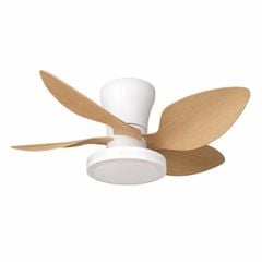 Quạt trần đèn thiết kế 5 cánh nhựa tối giản, hiện đại QT-209