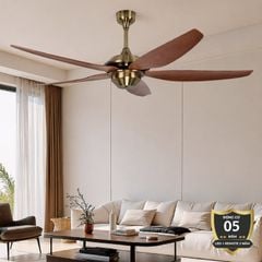 Quạt trần thiết kế 5 cánh nhựa tối giản, hiện đại QT-246