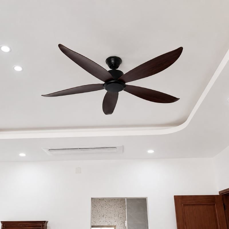Quạt trần thiết kế 5 cánh nhựa tối giản, hiện đại QT-273
