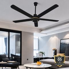 Quạt trần thiết kế 5 cánh sắt, phong cách hiện đại QT-55