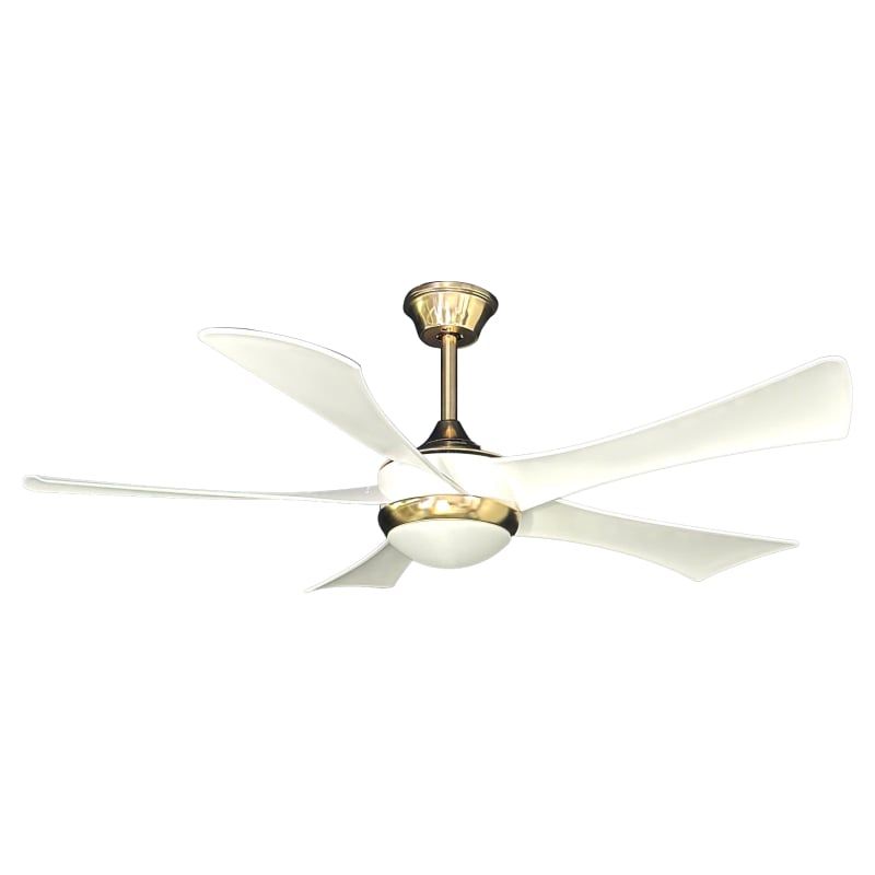 Quạt trần thiết kế 5 cánh trắng, phong cách hiện đại QT-75