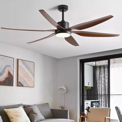Quạt trần thiết kế 6 cánh lớn, tích hợp đèn Led cao cấp QT-47