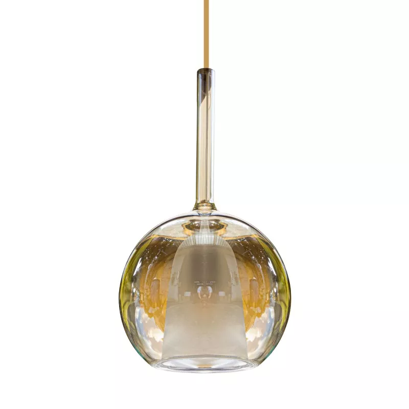 Đèn thả Decor - Thiết kế hiện đại thủy tinh màu trà TDC-2287