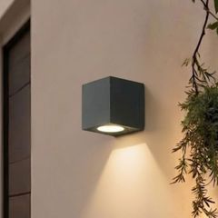 Đèn tường Led hiện đại ngoài trời, hắt 1 đầu, thiết kế khối chữ nhật VNT-329