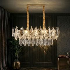 Đèn chùm phale, thiết kế kiểu ngang, thẻ phale thiết kế hình lá cao cấp DC-431