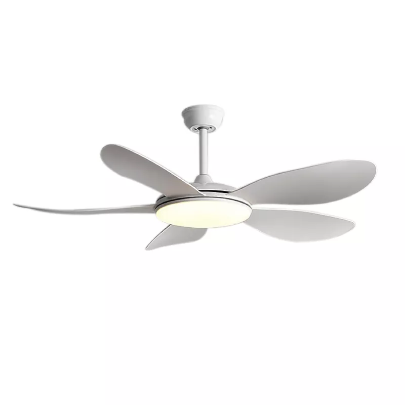 Quạt Trần Đèn, Cánh Nhựa Trắng, Thiết Kế Đơn Giản Hiện Đại QT-196