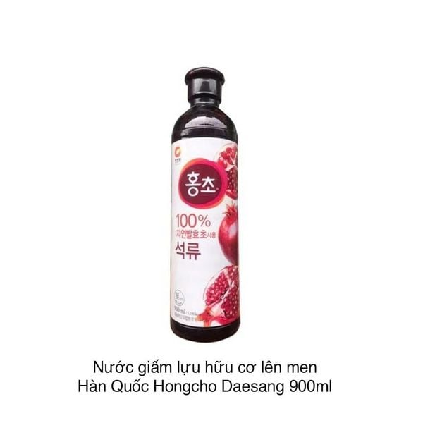 Nước giấm lựu hữu cơ lên men Hàn Quốc Hongcho Daesang 900ml